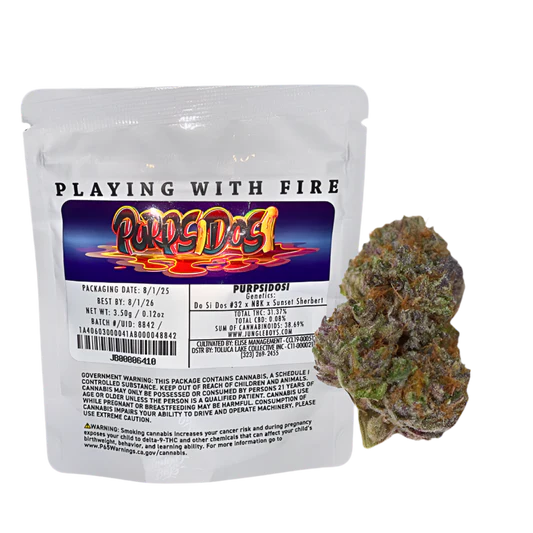 JUNGLE BOYS "PURPSIDOSI" CANNABIS FLOWER JUNGLE BOYS "PURPSIDOSI" CANNABIS FLOWER