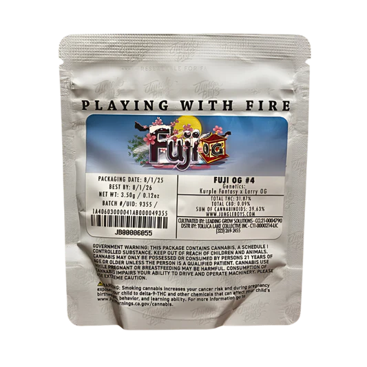 JUNGLE BOYS "FUGI OG #4" CANNABIS FLOWER JUNGLE BOYS "FUGI OG #4" CANNABIS FLOWER