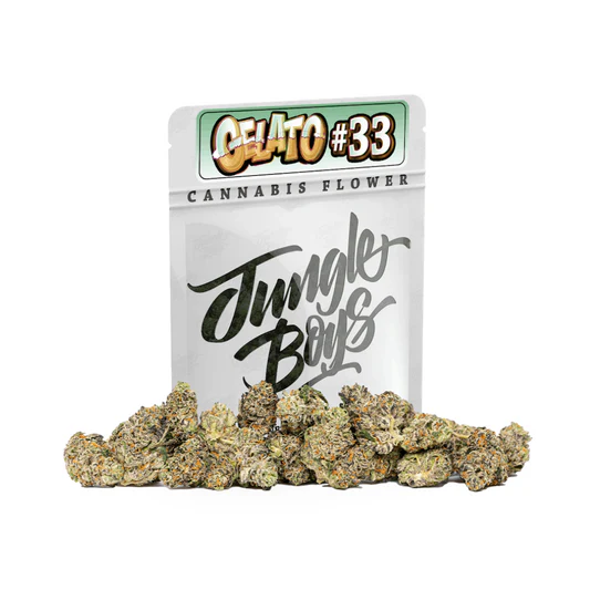 JUNGLE BOYS "GELATO #33" CANNABIS FLOWER JUNGLE BOYS "GELATO #33" CANNABIS FLOWER