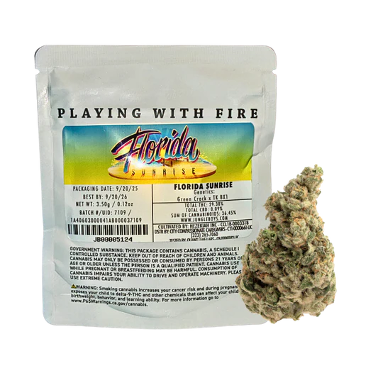JUNGLE BOYS "FLORIDA SUNRISE" CANNABIS FLOWER JUNGLE BOYS "FLORIDA SUNRISE" CANNABIS FLOWER