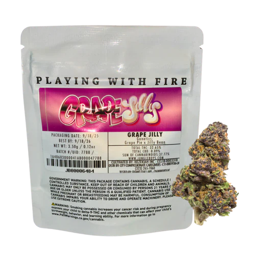JUNGLE BOYS "GRAPE JILLY" CANNABIS FLOWER JUNGLE BOYS "GRAPE JILLY" CANNABIS FLOWER
