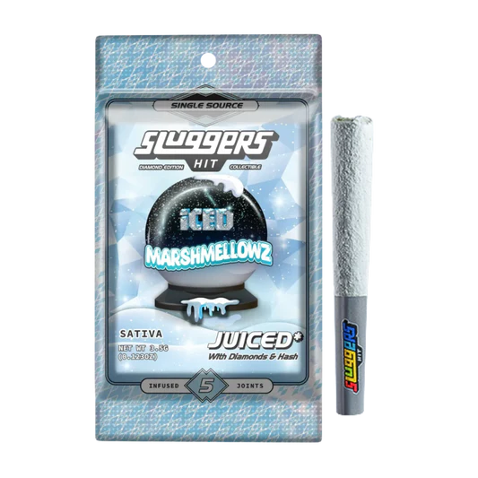 SLUGGERS HIT "ICED MARSHMELLOWZ" INFUSED PRE-ROLLS SLUGGERS HIT "ICED MARSHMELLOWZ" INFUSED PRE-ROLLS