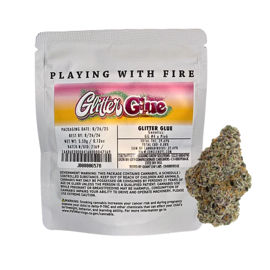 JUNGLE BOYS "GLITTER GLUE" CANNABIS FLOWER JUNGLE BOYS "GLITTER GLUE" CANNABIS FLOWER