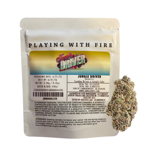 JUNGLE BOYS "JUNGLE DRIVER" CANNABIS FLOWER JUNGLE BOYS "JUNGLE DRIVER" CANNABIS FLOWER