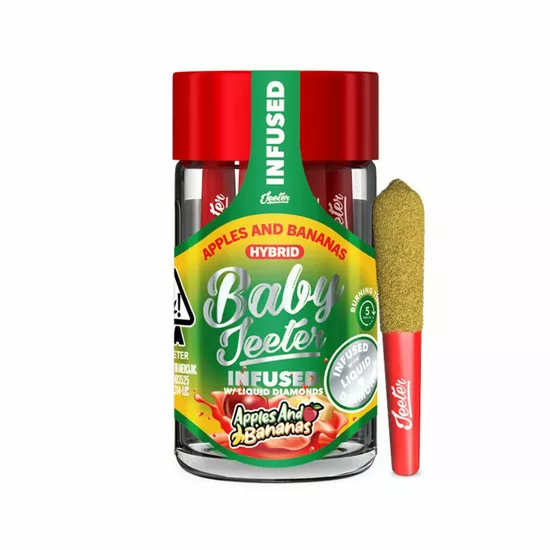 Apples and Bananas (H) - Baby Jeeter Infused Pre-Rolls Apples and Bananas (H) - Baby Jeeter Infused Pre-Rolls